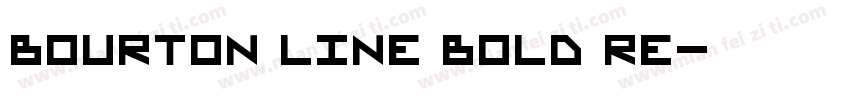 Bourton Line Bold Re字体转换